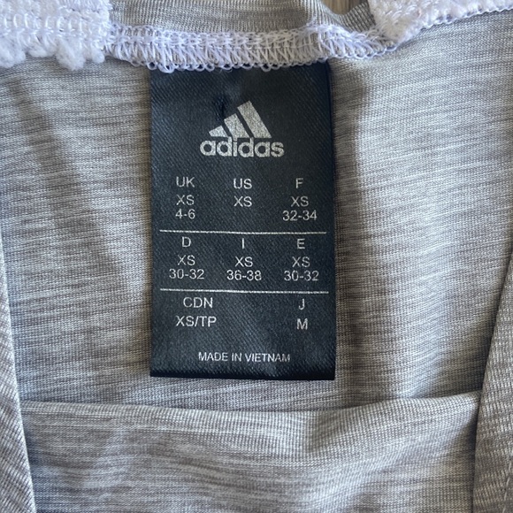 Adidas Grey Open Back Exercise Tank Top - Picture 3 of 4